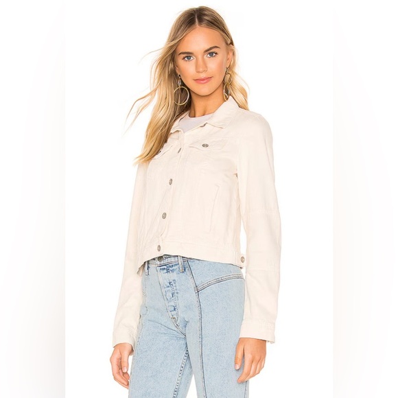 Free People x We the Free Rumors Denim Jacket in Ivory - Picture 2 of 4